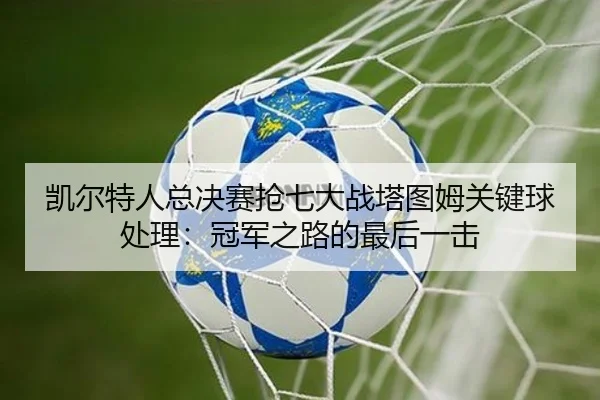 凯尔特人总决赛抢七大战塔图姆关键球处理：冠军之路的最后一击
